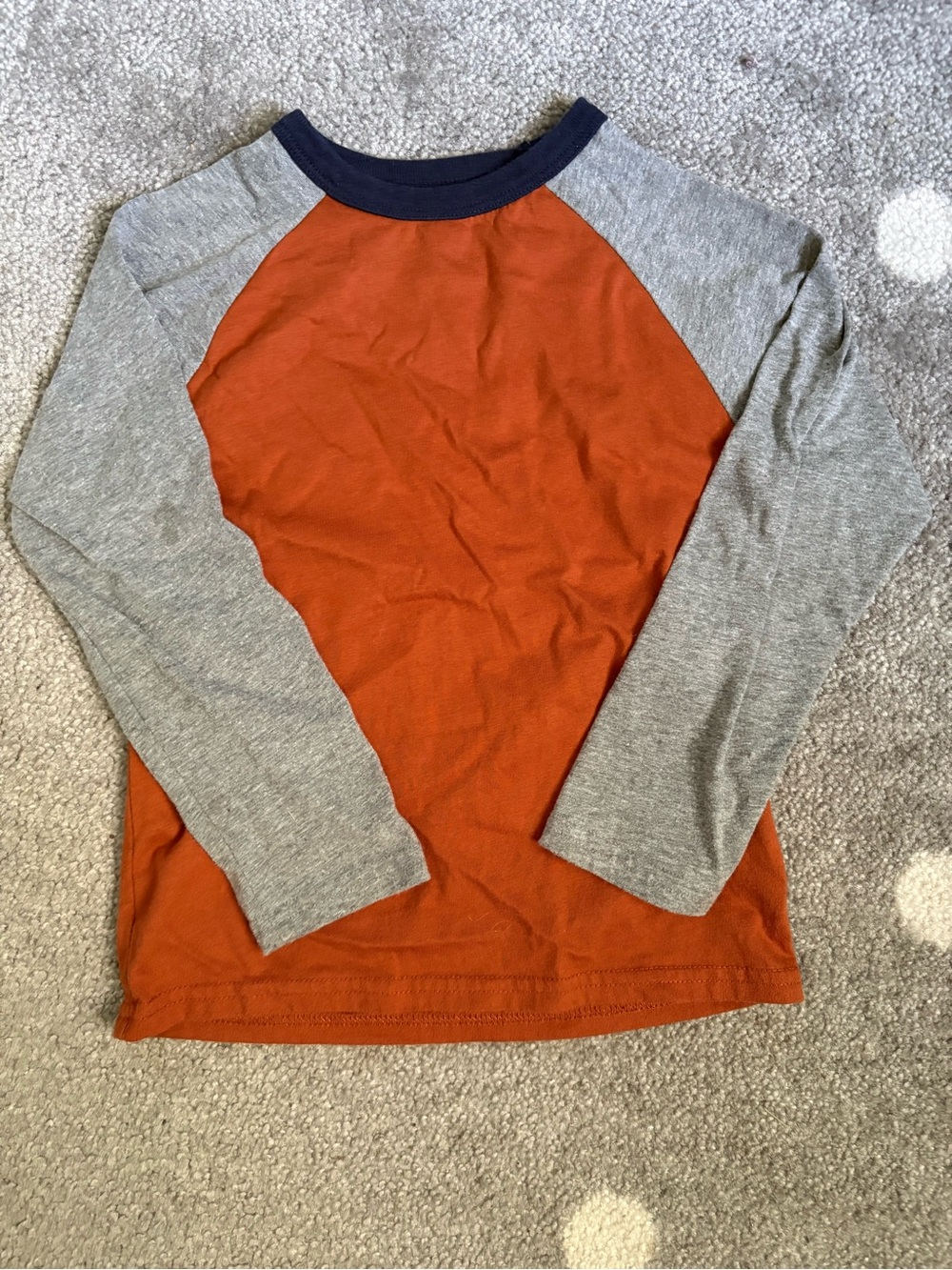 The Children's Place - raglan rust long sleeve tee